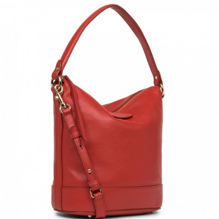 Lancaster Dune Sac Seau Porté Épaule 529-45 Rouge cote