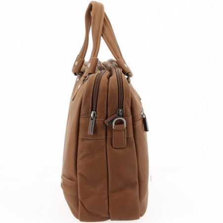 Arthur & Aston Oscar Porte Document 2 soufflets Homme 1978-02 Cognac cote