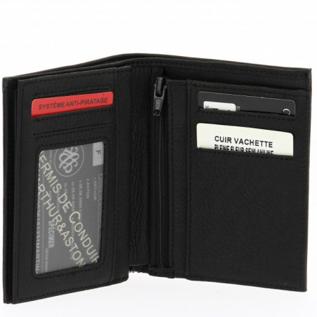 Arthur et Aston Oscar Portefeuille Européen 1978-800 Noir