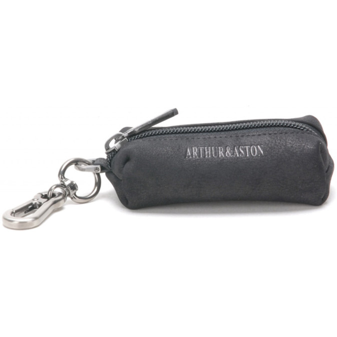 Porte-monnaie Arthur & Aston en cuir noir
