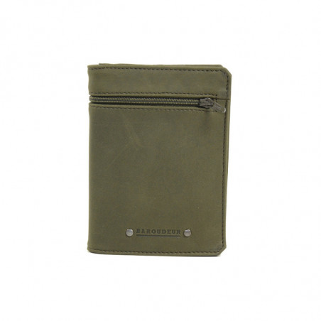 Portefeuille en cuir pour homme couleur bronze