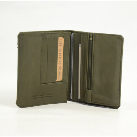 Portefeuille homme cuir bronze