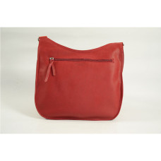 Sac porté travers en cuir pour femme couleur rouge