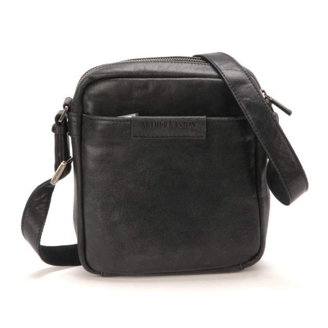 grande pochette homme cuir noir