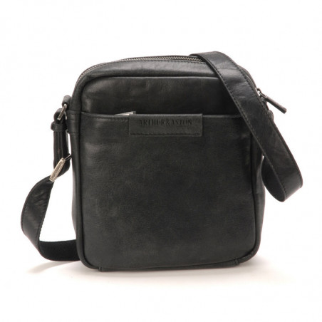grande pochette homme cuir noir