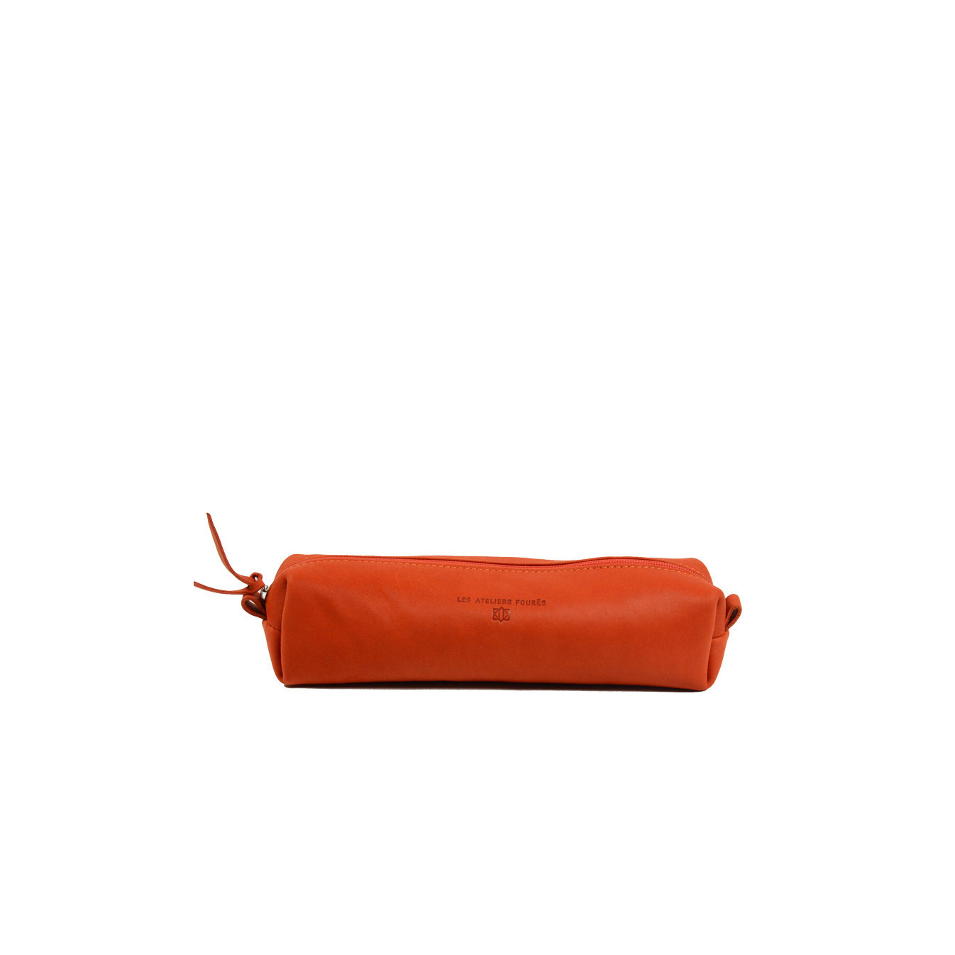 JL Fourès Broudeuse Trousse Cuir Orange