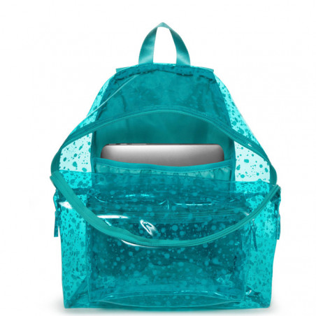 Eastpak Padded Sac à Dos Pak'R Transparent a70 Splash Lagoon ouvert