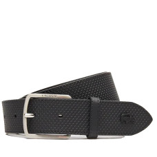Lacoste Men's Classic Ceinture Cuir Texturé Black