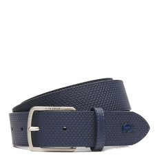 Lacoste Men's Classic Ceinture Cuir Texturé Peacoat