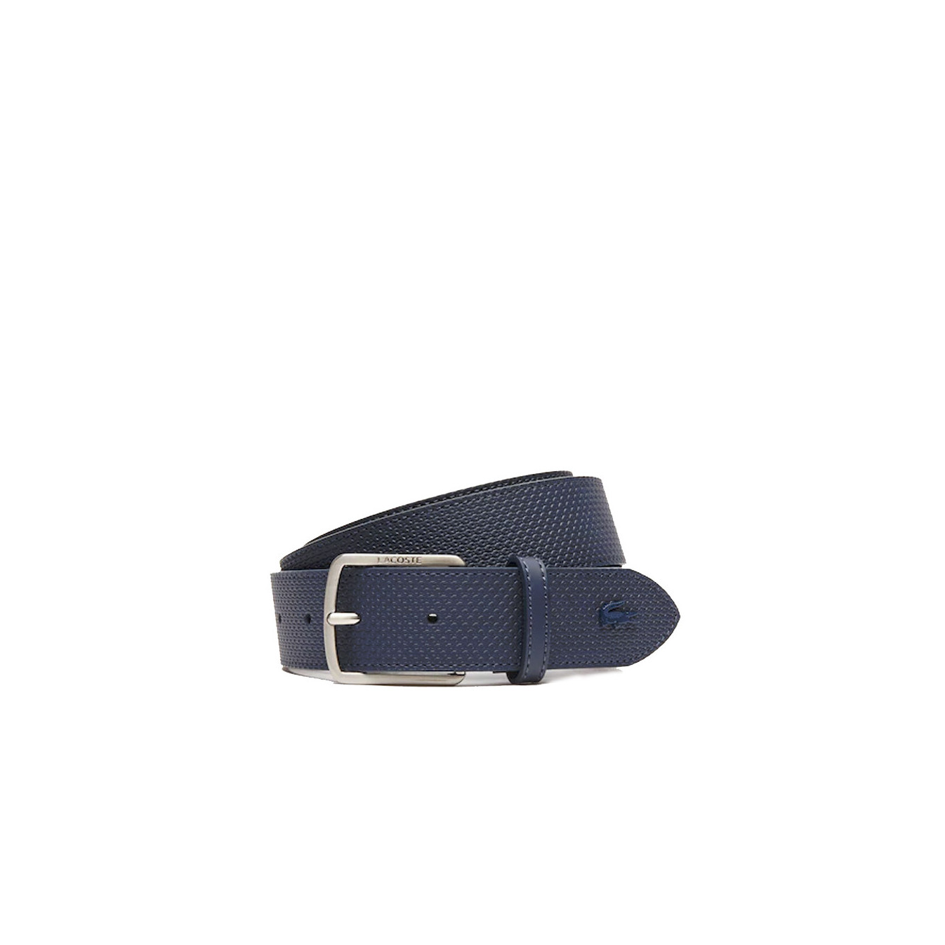 Lacoste Men's Classic Ceinture Cuir Texturé Peacoat