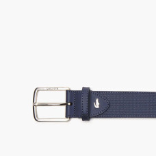 Lacoste Men's Classic Ceinture Cuir Texturé Peacoat