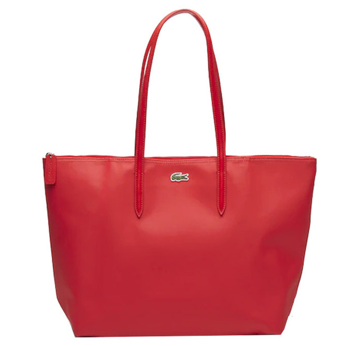 Lacoste Grand Sac Cabas Zippé L12.12 High Risk Red
