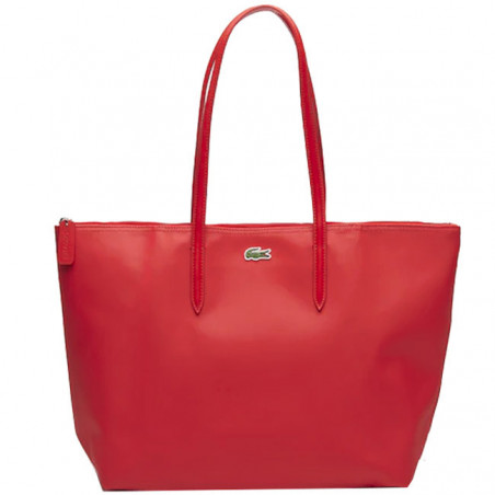 Lacoste Grand Sac Cabas Zippé L12.12 High Risk Red