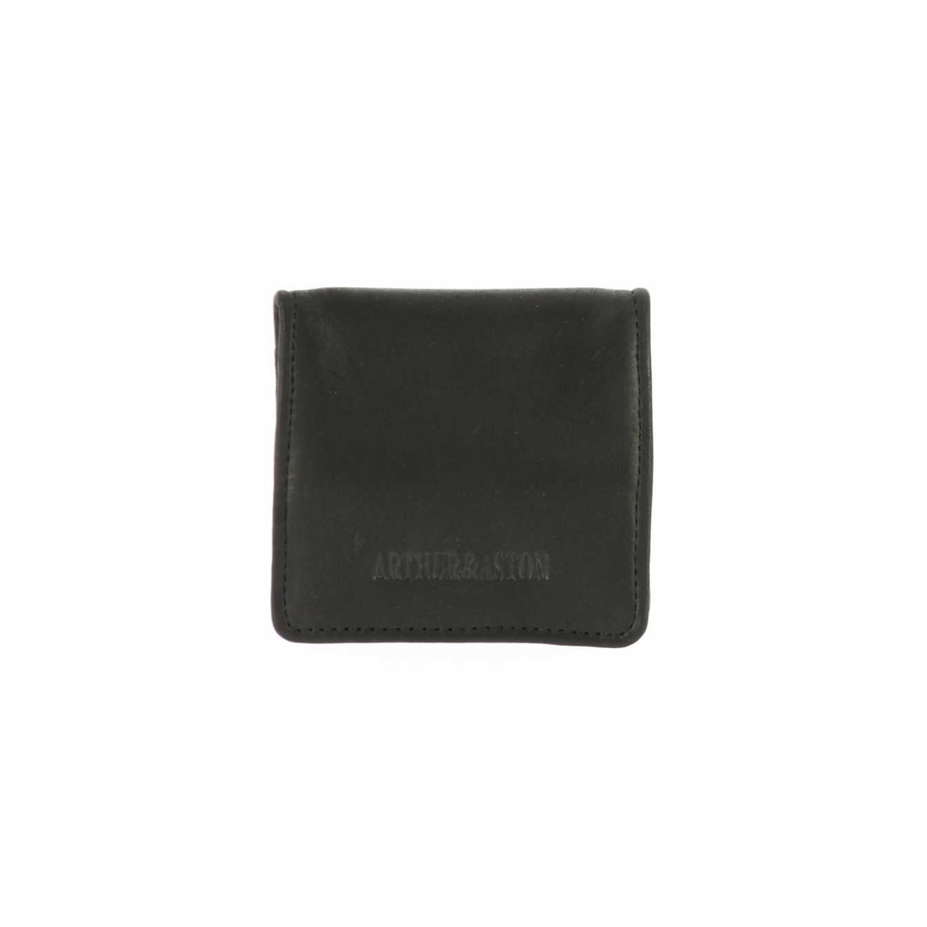Arthur et Aston Louis Porte Monnaie Cuir Gras 94-582 Noir
