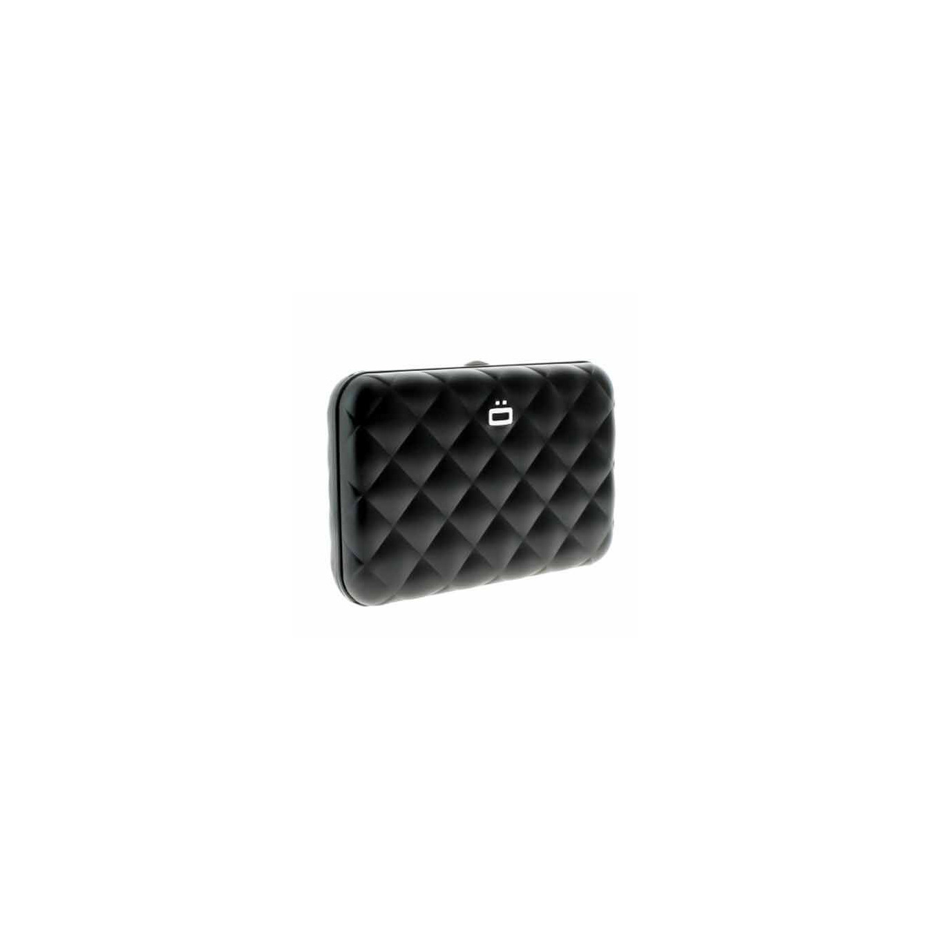 Ogon Quilted Button Porte Cartes Black