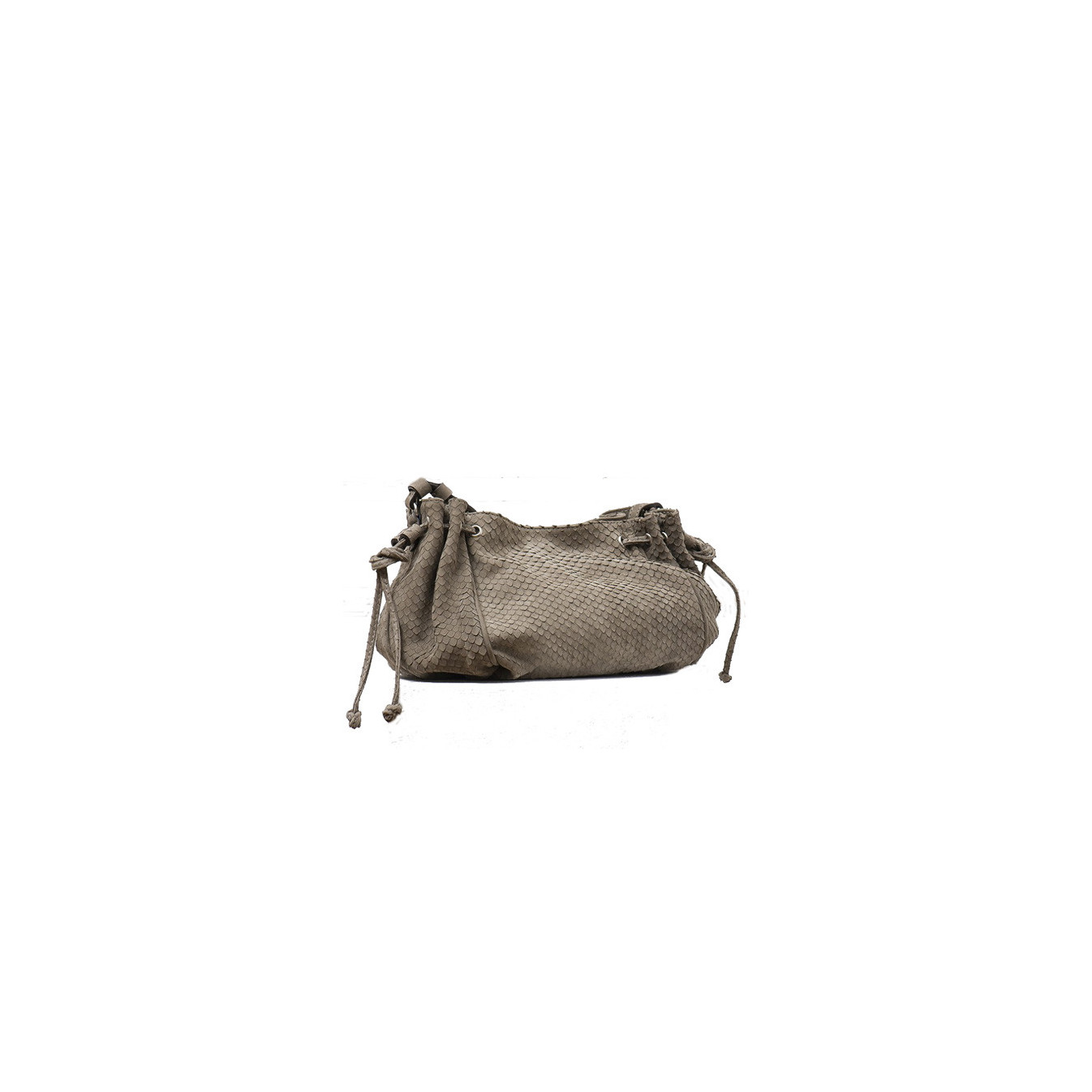 Sac à Main Femme GERARD DAREL - Gris Peau De Serpent, Bronze, Bandoulière, Occasion Avec Signes D'usure