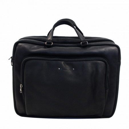 Jean Louis Fourès Baroudeur Sacoche  2 Soufflets 40 Cm Noir