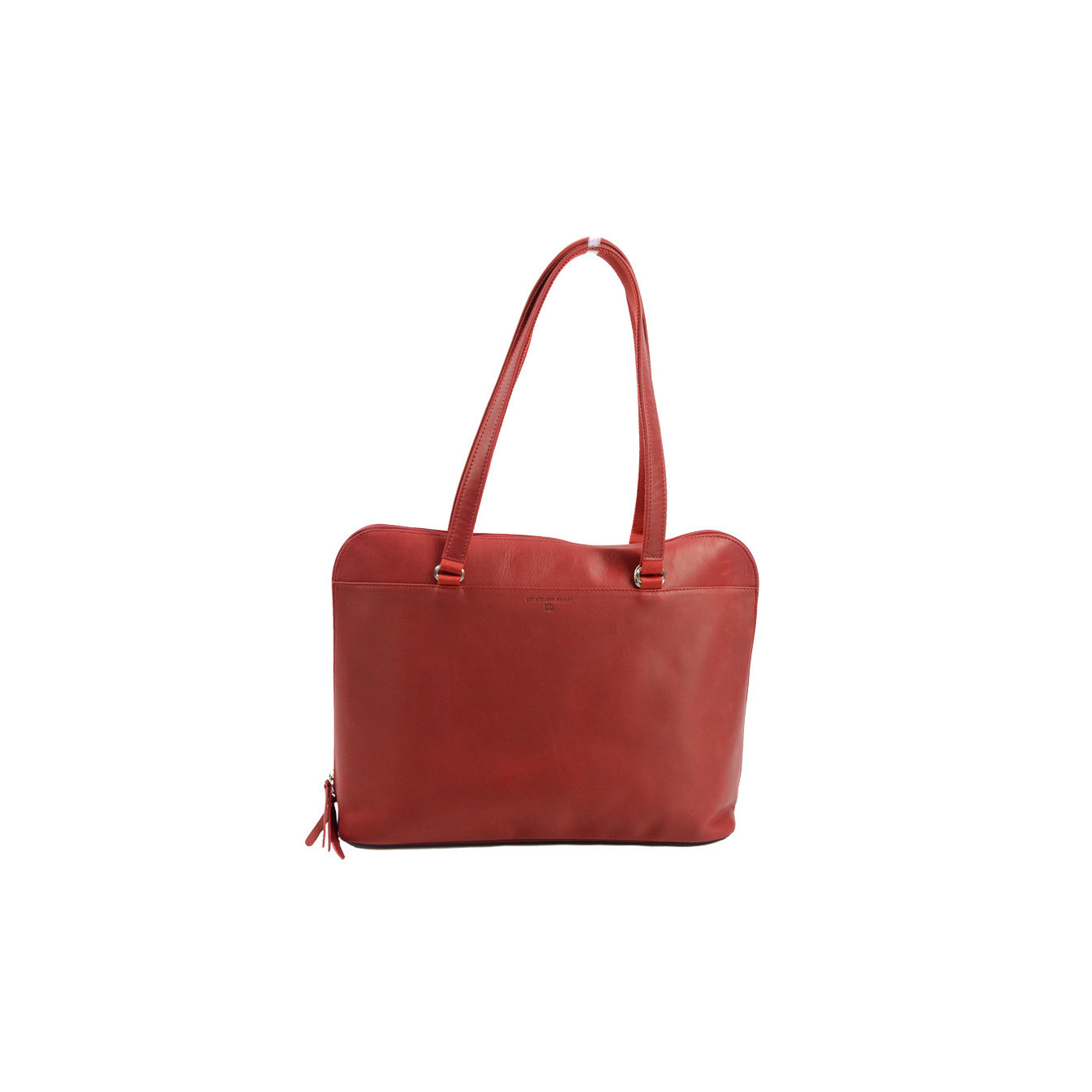 sacoche ordinateur cuir femme carmin