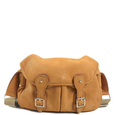Berthille Mini Pêche Sac Croisé Cuir Nubuck Camel