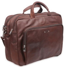 Jean Louis Fourès Baroudeur Sacoche  2 Soufflets 40 Cm Cognac cote