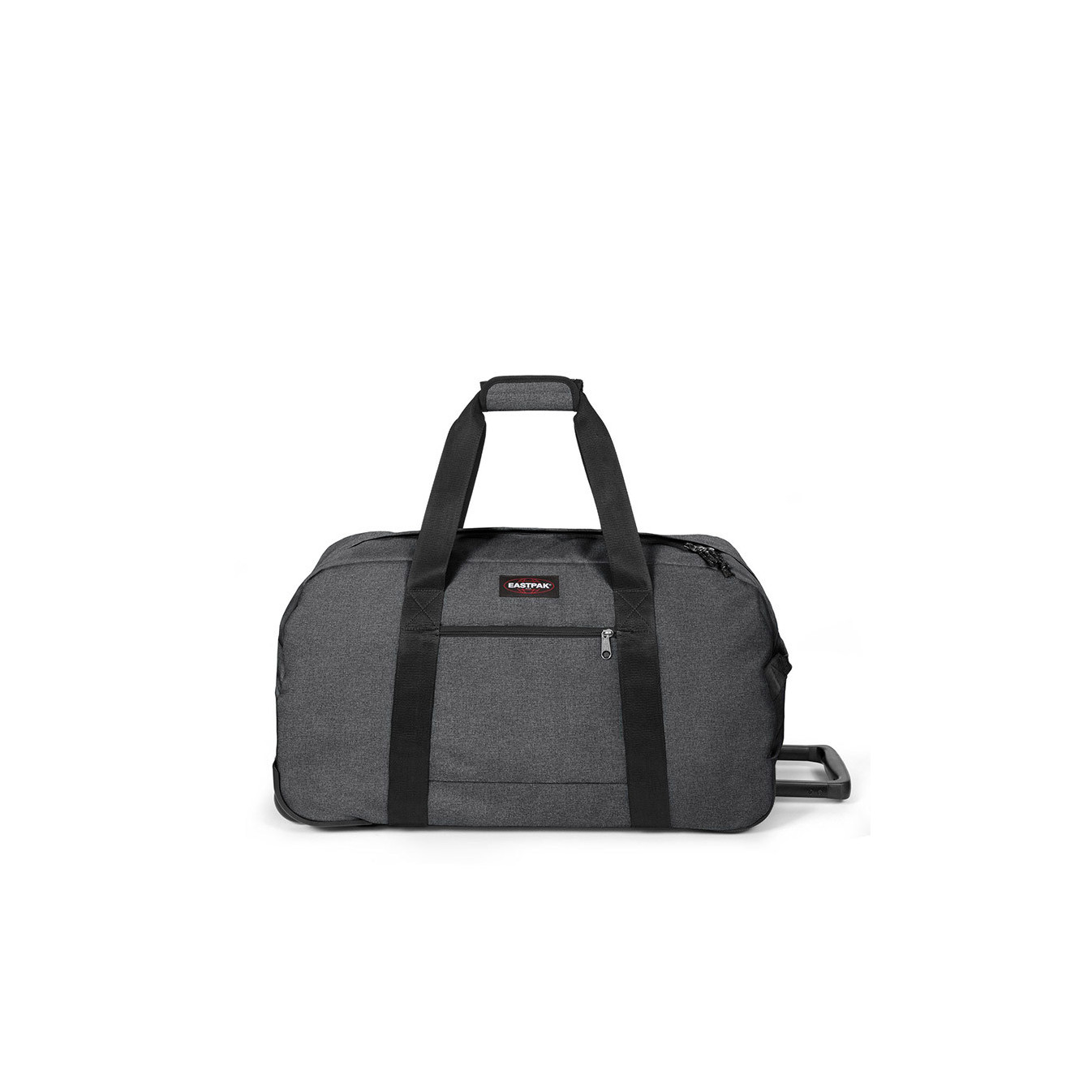 eastpak wheeled black duffle bag