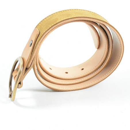 Ceinture Classique Cuir Femme Faune Nubuck Camel cote