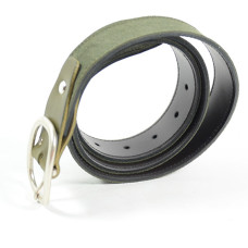 Ceinture Classique Cuir Femme Faune Nubuck Kaki