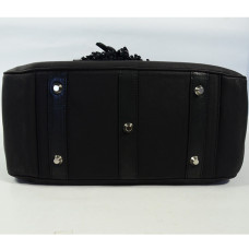 Berthille Hermine Sac Shopping Cuir Gras Noir sous
