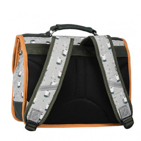 Retro Chameleon Backpack 35cm Zebra Yellow back