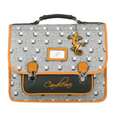 Retro Chameleon School Bag 35cm Zebra Yellow