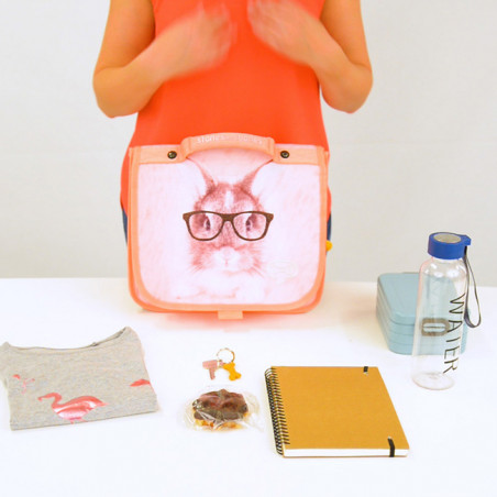 Stones And Bones Cartable 35cm Iris PL Bunny Pink face