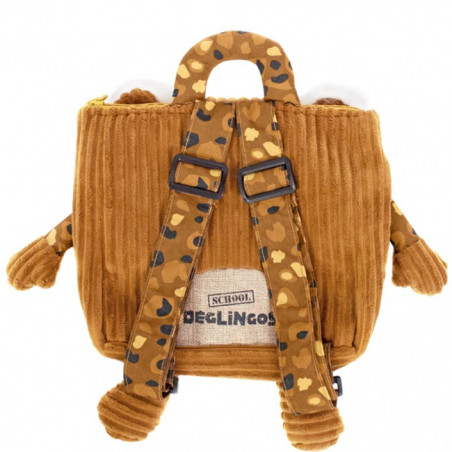 Les Deglingos Bag to Doudou Cartable Speculos the Tiger
