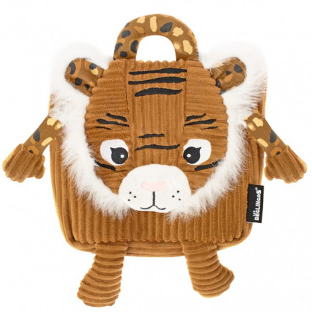 Les Deglingos Bag to Doudou Cartable Speculos the Tiger