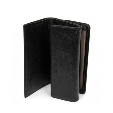 Lancaster Foulonne Double Portefeuille Compagnon 170-22 Black