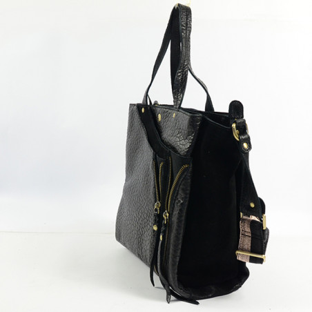 Mila Louise Rana Sac A Main et Porté Travers Noir cote