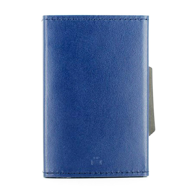 Porte-carte En Aluminium Ogon Designs - Bleu Marine - Motif Matelassé Bouton - Neuf