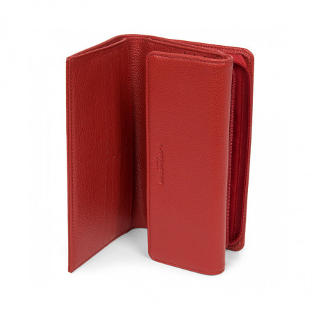 Lancaster Foulonne Double Portefeuille Compagnon 170-22 Rouge