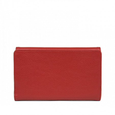 Lancaster Foulonne Double Portefeuille Compagnon 170-22 Rouge