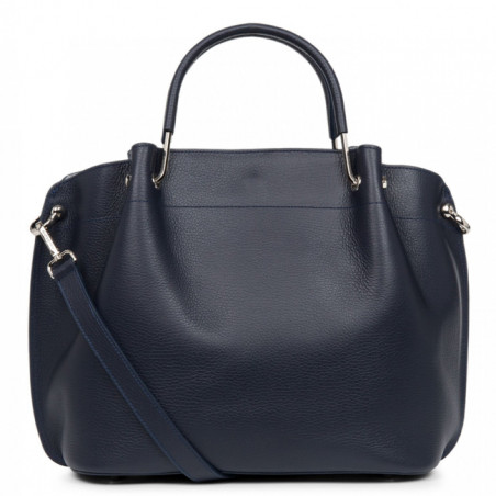 Lancaster Foulonne Double Grand Sac A Main Louisa 470-19 Blue In Si...