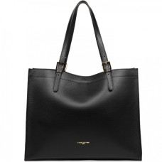 Lancaster Foulonne Double Large Tote Bag 470-30 Black In Nude