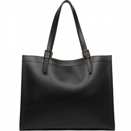 Lancaster Foulonne Double Large Tote Bag 470-30 Black In Nude