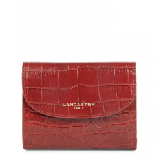 Lancaster Exotic Croco Portefeuille 124-11 Rouge