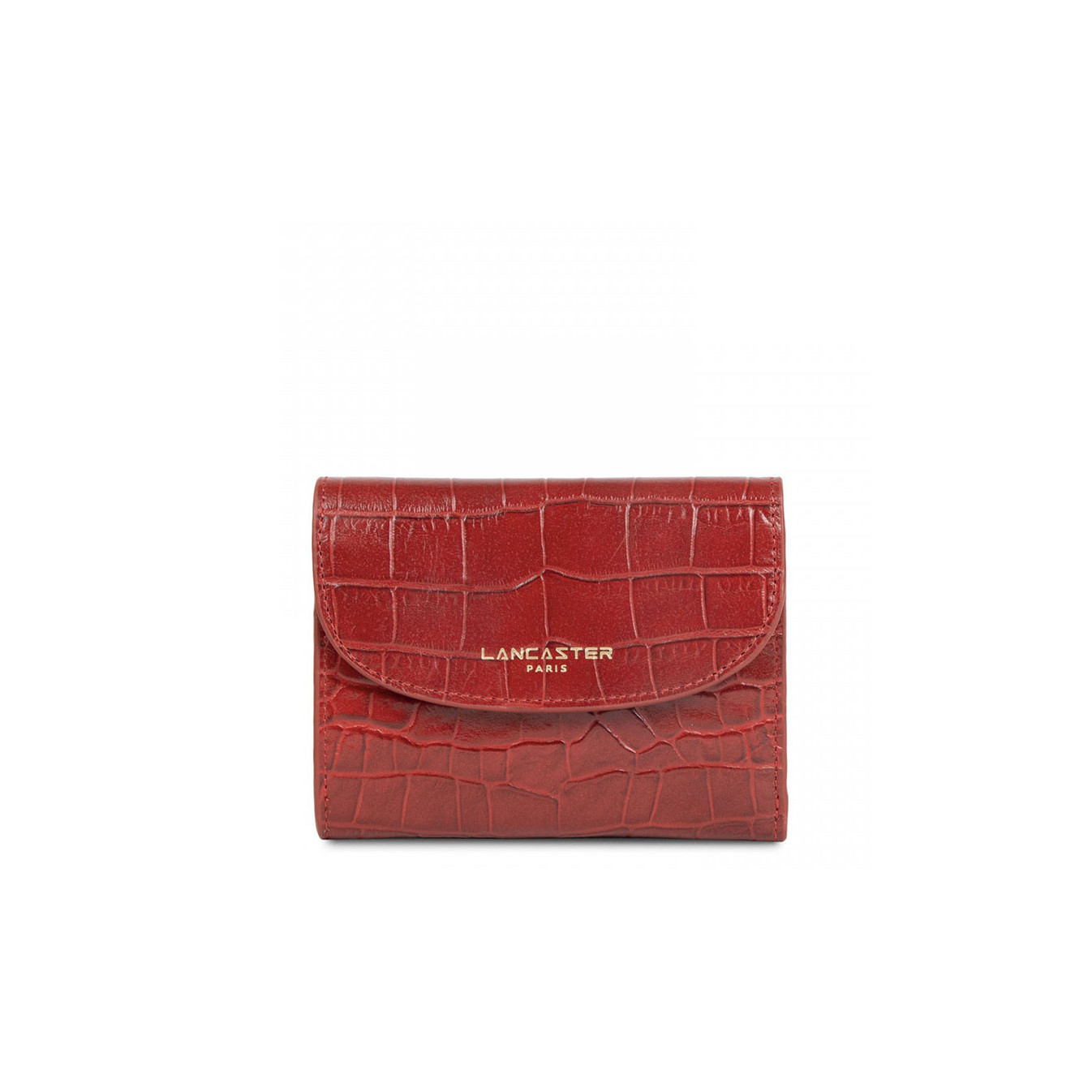 Lancaster Exotic Croco Portefeuille 124-11 Rouge