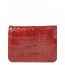 Lancaster Exotic Croco Portefeuille 124-11 Rouge