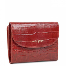 Lancaster Exotic Croco Portefeuille 124-11 Rouge