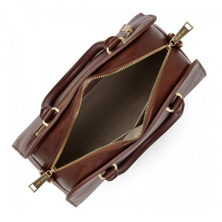 Lancaster Legend Horizon Tote Bag 571-42 Cognac