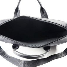 Lancaster Basic Sport Men's  Sac Porte Ordinateur 304-10 Noir ouvert