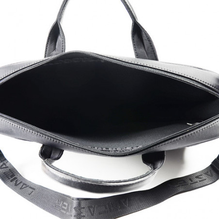Lancaster Basic Sport Men's  Sac Porte Ordinateur 304-10 Noir ouvert