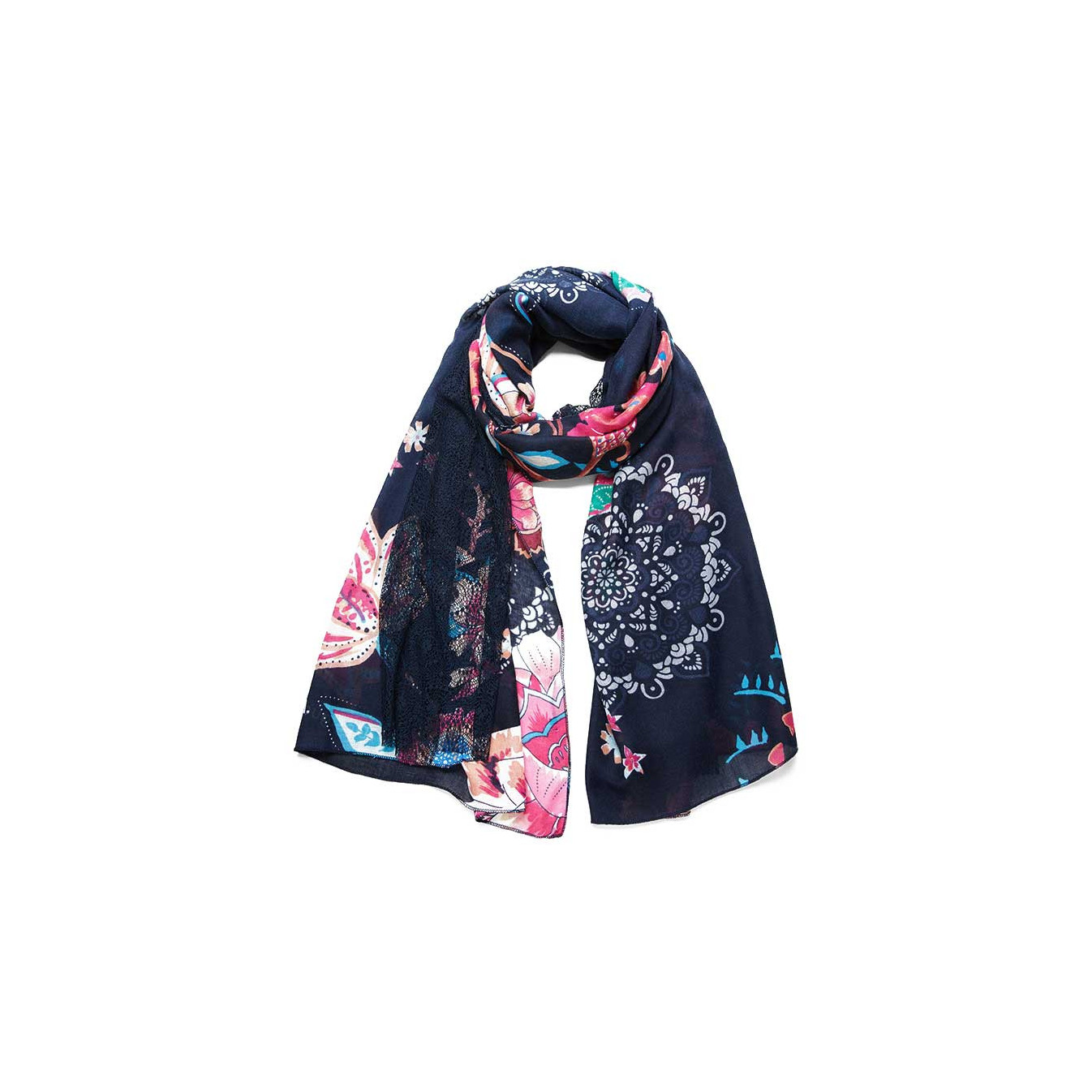 écharpe Desigual Motif Abstrait Foulard Desigual Rectangulaire écharpe Desigual Motif Abstrait Foulard Desigual Rectangulaire