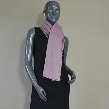 Farfouillette Chech Scarf Pink Stripes Patterns